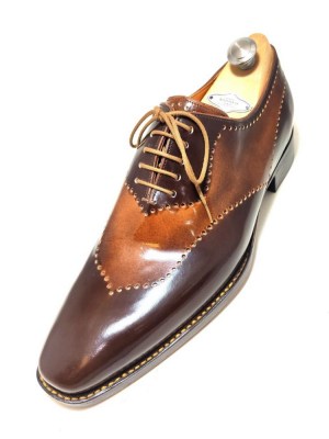 2-toned burnishable wholecut oxford handmade shoes by rozsnyai (1)
